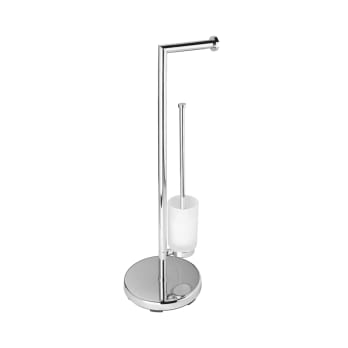 Escobillero y Portarrollo de pie Bruntec 402