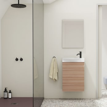 Conjunto completo mueble de baño fondo reducido 34 cm Amizuva Mika