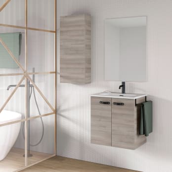 Conjunto completo mueble de baño fondo reducido 35 cm Amizuva Aneko