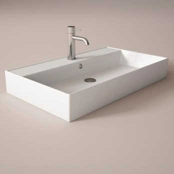 Lavabo encastrado 12 cm alto Visobath Lila