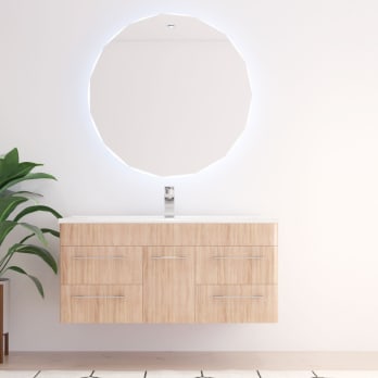 Espejo de baño con luz led Bruntec Circis