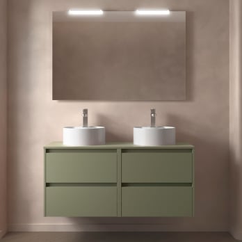 Mueble de baño con encimera de madera Salgar Noja