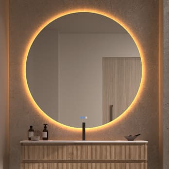 Espejo de baño con luz LED Bruntec Sun