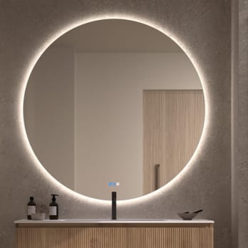 Espejo de baño con luz LED Bruntec Sun