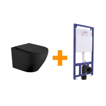 Pack inodoro suspendido + cisterna empotrada Bruntec Lisboa
