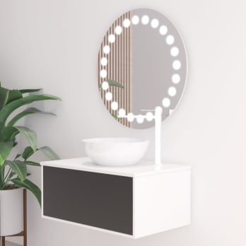 Espejo de baño con luz LED Bruntec Fashion