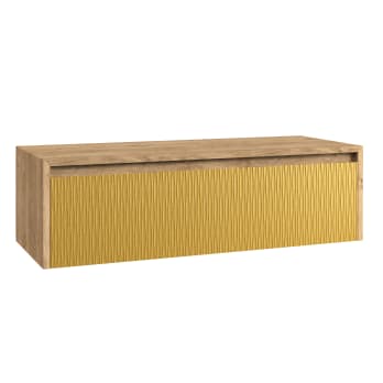 Mueble de baño Coycama lambda con encimera de madera