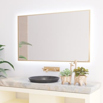 Espejo de baño con luz LED Bruntec Omega