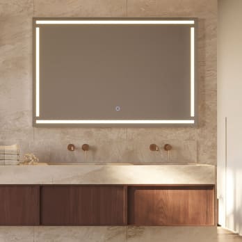 Espejo de baño con luz LED Luna gris  Ledimex Viena