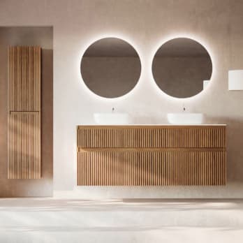 Mueble de baño con encimera de solid surface Bruntec Alpes 9