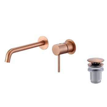 Pack grifo de lavabo empotrado Monza + Válvula click-clack de Imex