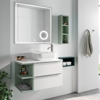 Mueble de baño con encimera de madera Coycama Landes