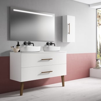 Mueble de baño con encimera de resina Bruntec Gaia