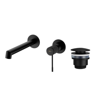Pack grifo de lavabo empotrado Line Imex + Válvula click-clack