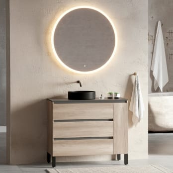 Mueble de baño con encimera de madera Campoaras Kloe