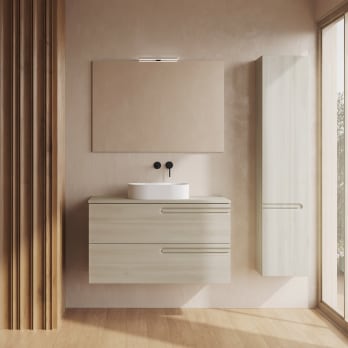 Mueble de baño con encimera de madera Royo Econic