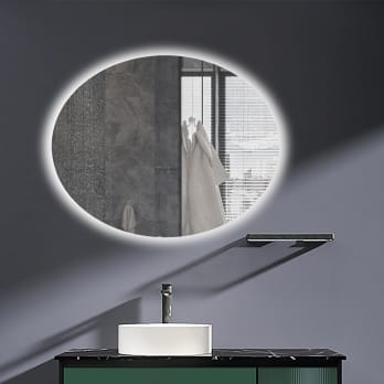 Espejo de baño con luz LED Ledimex Oval