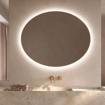 Espejo de baño con luz LED Ledimex Oval