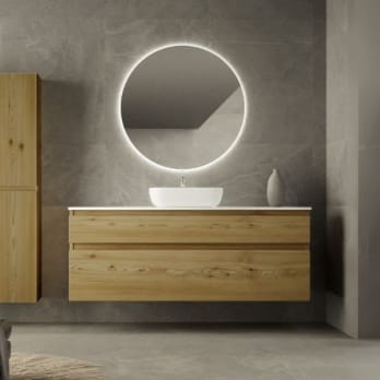 Mueble de baño con encimera de solid surface Bruntec Alpes 1