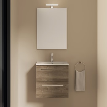 Conjunto completo mueble de baño fondo reducido 35 cm Royo Street