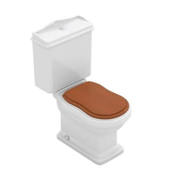 Inodoro compacto Fossil Natura Atenas con tapa de madera