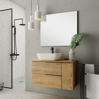 ENVIO DESDE ESPAÑA】Estanteria Baño Blanco y Negro, Estantes para