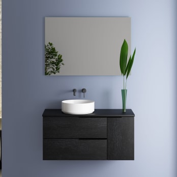 Mueble de baño con encimera de madera Bruntec Coban