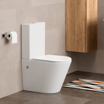 Inodoro compacto Rimless de Bruntec Lisboa