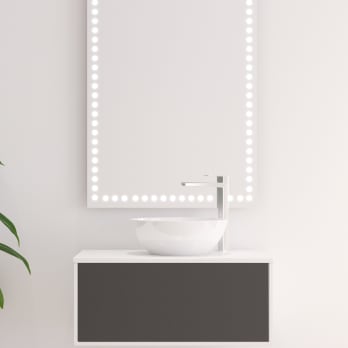 Espejo de baño con luz LED Bruntec Cindy