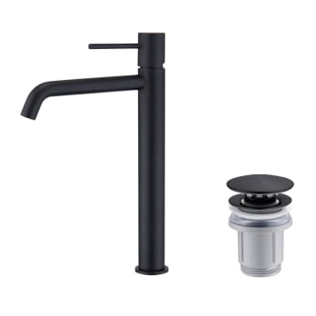 Pack Grifo de lavabo caño alto Imex Monza + Válvula click-clack