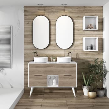 Mueble de baño con encimera de madera Campoaras Vintass