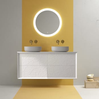 Mueble de baño con encimera de madera Avila Dos Sue Lux
