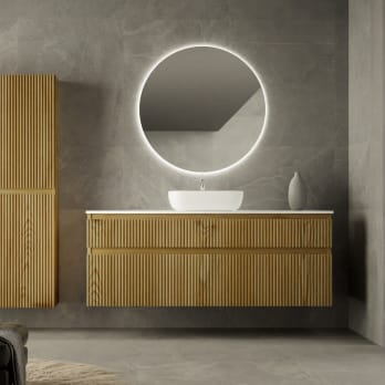 Mueble de baño con encimera de solid surface Bruntec Alpes 5