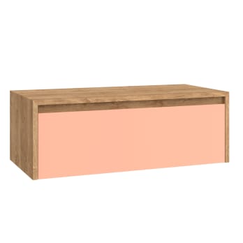 Mueble de baño Coycama lambda con encimera de madera