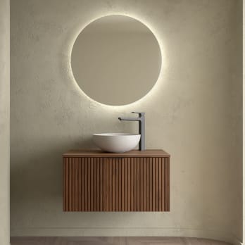 Mueble de baño con encimera de madera Salgar Biba