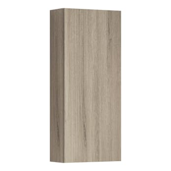 Tidyard Mueble de Baño, Mueble baño Auxiliar  Armario de baño Columna de baño  Madera contrachapada Roble Ahumado 25x25x170 cm : .es: Hogar y cocina