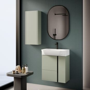 Conjunto mueble de baño fondo reducido 28 cm Coycama Versa