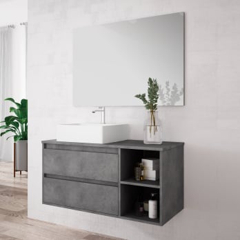 Mueble de baño con encimera de madera Bruntec Atlanta