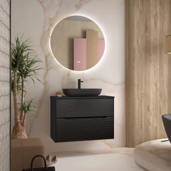 Mueble de baño con encimera de resina Coycama Sahara