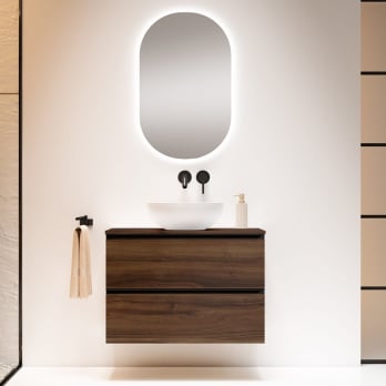 Mueble de baño con encimera de MDF Hidrófuga de madera Visobath Granada