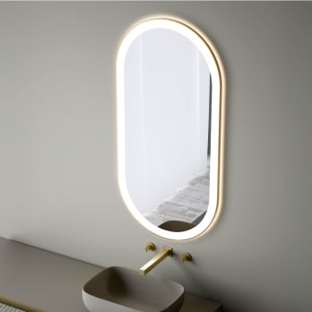 Espejo de baño con luz LED Bruntec Zenit