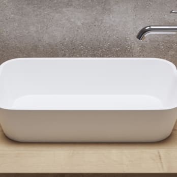 Lavabo sobre encimera Art and Bath fondo reducido Biel Solid