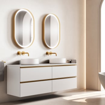 Mueble de baño con encimera MDF Hidrófuga Visobath Granada