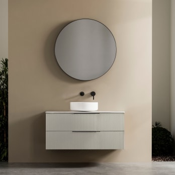Muebles de baño con encimera de solid surface Bruntec Soho