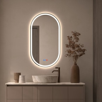 Espejo de baño con luz LED Bruntec Aris