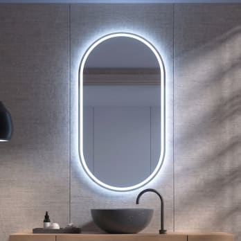 Espejo de baño con luz LED Bruntec Aris
