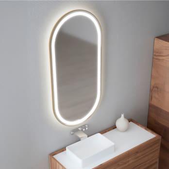 Espejo de baño con luz LED Bruntec Aris