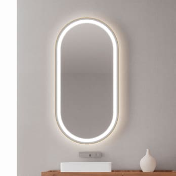 Espejo de baño con luz LED Bruntec Aris