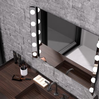 Espejo de baño con luz iluminaria Eurobath Hollywood