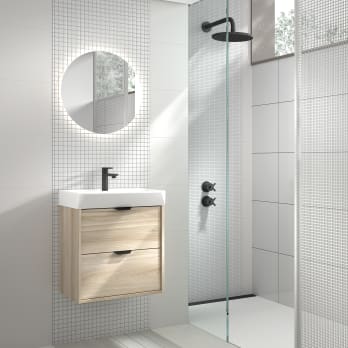 Conjunto mueble de baño fondo reducido 35.5 cm Midi Visobath